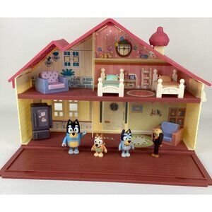 Bluey Family Home Playset Heeler House w Figures Accessories Lot 2018 Moose